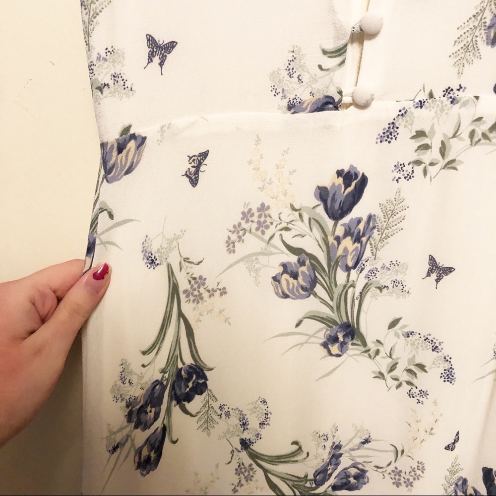 Reformation Riegan Midi Dress Delilah Floral 2 - Picture 5 of 11